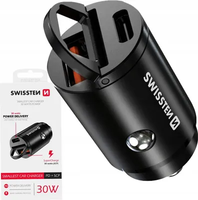 Imagen del producto de Swissten NANO, para coche, encendedor de cigarrillos, 20 V, color