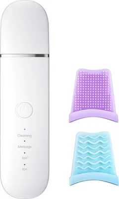 Obrázek produktu pro INF Ultrazvukový čistič pleti: Odstraňovač černých teček, čištění pórů, EMS lifting Stříbrná+bílá