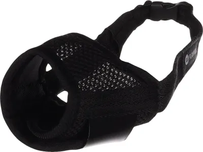 Obrázek produktu pro Plameňácký náhubek Rolo černý, Rozměry: Rozměry: 15-18 cm / Š: 7 cm / C: 35-59 cm
