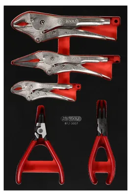 Immagine prodotto di KS TOOLS Set di pinze con inserto in schiuma 7 pezzi 812.0007