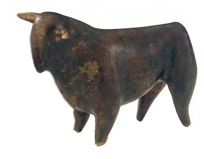 Produktbild von Bronzeskulptur Bulle Schmelter limitierte Auflage
