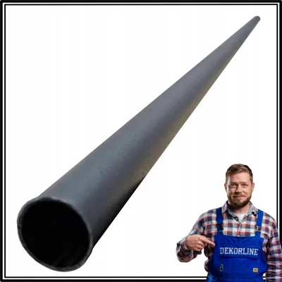Produktbild von Rohr - Stahlrohr - 100 cm - ⌀ 12 mm - Schwarz - Pulverbeschichtet - Treppengeländer - Füllung der Balustrade