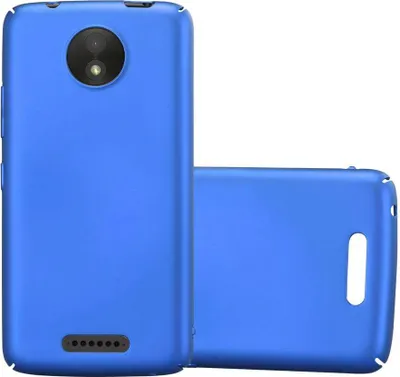 Produktbild von Cadorabo Hülle für Motorola MOTO C Schutzhülle in Blau Hard Case Handy Hülle Etui