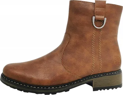 Produktbild von Rieker Damen Stiefelette Cowboy Look mit Warmfutter & Rutschfester Sohle Z6871, Größe:41 EU, Farbe:Braun
