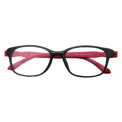 Produktbild von Blaulichtfilterbrille Uni Retro Kleiner Rahmen Klare Sicht Starkes Scharnier Augenschutz Klare Blaulichtbrille Brille Bürogebrauch Brille Rot