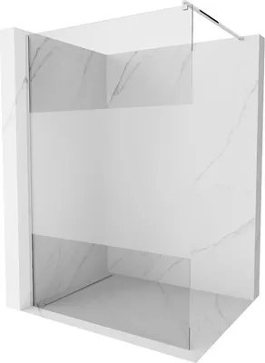 Produktbild von Mexen Kioto Duschwand 130 x 200 cm, Transparent/Frost 8 mm, Chrom - 800-130-101-01-35