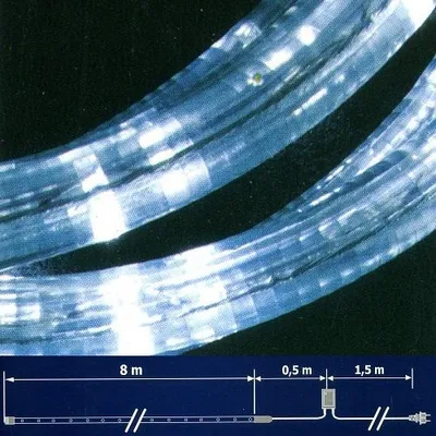 Produktbild von LED Lichtschlauch Lichterschlauch 8m Blinkfunktion weiss NLED08