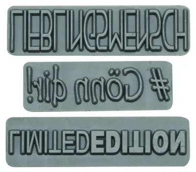 Produktbild von GLOREX 6 1600 456 Reliefeinlage, Kunststoff, grau, 12 x 5.6 x 0.3 cm