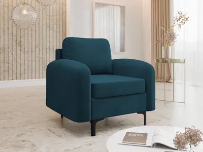 Produktbild von MIRJAN24 Sessel Venice, Polstersessel mit Metallfüße, Kissen mit Reißverschluss, Relaxsessel, Wohnzimmer Kollektion (Farbe: Manila 25)