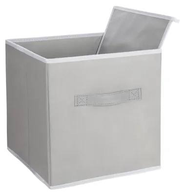 8er-Set Aufbewahrungsboxen 28x28x28 cm Vliesstoff grau
