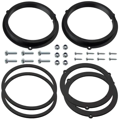 2 Lautsprecheradapter Ø165 mm, schwarz, für Ford