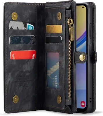 Produktbild von Samsung Galaxy A15 Hülle - CaseMe 008 2-in-1 Klapphülle & Back Cover mit Brieftasche - Schwarz