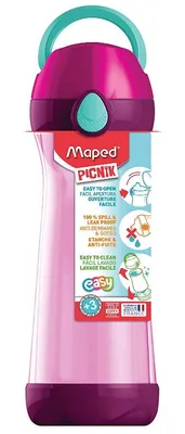 Produktbild von Maped 871616, 580 ml, Rose, Acrylnitril-Butadien-Styrol (ABS), Polypropylen (PP), Silikon, Kind, Junge/Mädchen, Rose