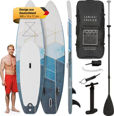 Produktbild von Capital Sports Aufblasbares SUP Board Set, All-Rounder SUP Board mit Aluminium Paddel, Stand Up Paddling Board für Kinder & Erwachsene, Paddle Board Aufblasbar mit Tasche & Pumpe, 305cm/10ft