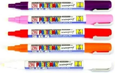 Obrázek produktu pro Posterman - křídový fix PMA-20 úzká špička 1 mm bílá