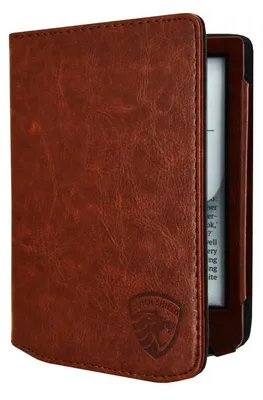 Produktbild von Dutch Shield - Luxe Case Hülle für das Pocketbook Verse Pro Color Ebook - Klapphülle Ereader Schutzhülle Cover Braun