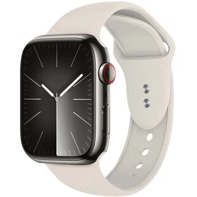Produktbild von Armband für Apple Watch 38/40/41/42 mm, Crong Sport Liquid Band, Beige