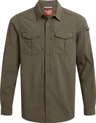 Image de Craghoppers - "Adventure III" chemise pour homme manches longues CG2173 (XL) (Vert forêt)