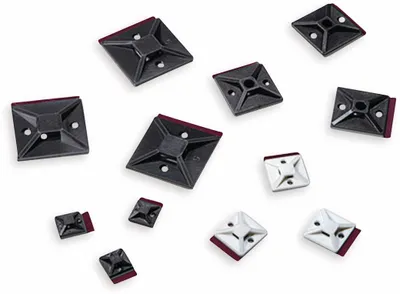 Produktbild von Hellermann Tyton MB5APT-A-PA66-BK (100) Klebesockel 38x38mm MB5APT-A 151-02247