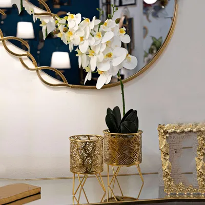 Immagine prodotto di Aitut - Vaso, oro, set 2 Vasi, Portavasi Rimovibili