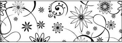 Produktbild von Transparentpapier 115g/qm A4 VE=25 Blatt Black & White Blüten