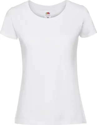 Produktbild von Fruit Of The Damen T-Shirt, enganliegend RW5975 (S) (Weiß)
