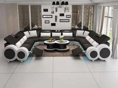 Immagine prodotto di Zona giorno Poggiapiedi relax divano angolare imbottito suite divano angolare + USB