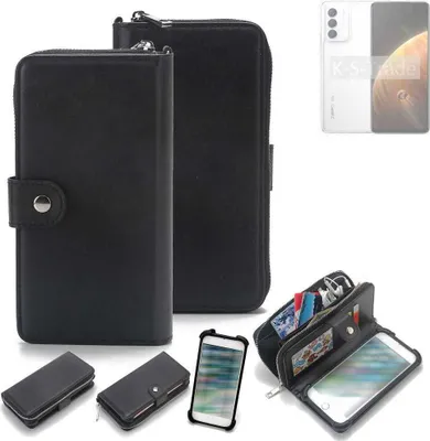 Produktbild von K-S-Trade 2in1 Handyhülle Schutzhülle kompatibel mit Infinix Zero 5G  & Portemonnee Cover Handy Hülle Case Etui Geldbörse Wallet Bookstyle Hülle