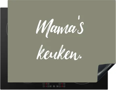 Produktbild von KitchenYeah© Herdabdeckplatte Sprichwörter - Mama - Zitate - Mamas Küche , 77x59cm, Küche Deko, Glaskeramikkochfeld Herdabdeckung, Abdeckplatte fùr Kochfeld