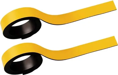 Produktbild von MAUL Magnetstreifen (B)5 mm x (L)1.000 mm gelb 2 Stück