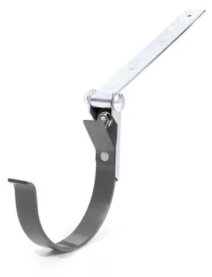 Zdjęcie produktu dla BRYZA Metalowy hak rynnowy z przegubem Ø 75 mm, antracyt RAL 7021