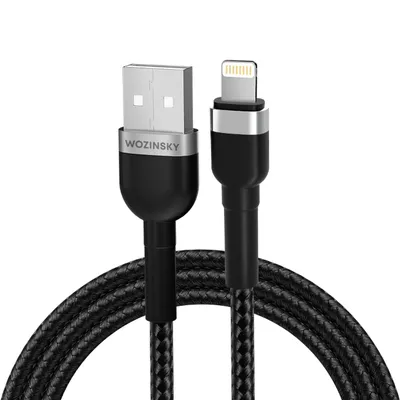 Produktbild von Wozinsky iPhone Kabel 2m USB-A Lightning Nylon