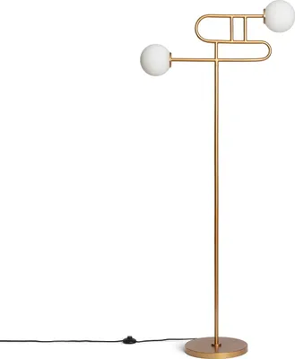 Produktbild von Rowsley Stehleuchte aus Metall, Gold, Höhe 165 cm, Breite 30 cm, Länge 51 cm
