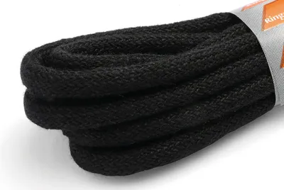 Produktbild von RINGELSPITZ - Rund Dick Schnürsenkel – Robuste Schnürsenkel - 150 cm, schwarz