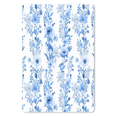 Produktbild von MuchoWow® Mauspad Mousepad Blumen - Anemone - Blau - Muster 40x60 cm - Mousepads - Maus Mat - Pad - Mausunterlage - Schreibtisch Accesoire