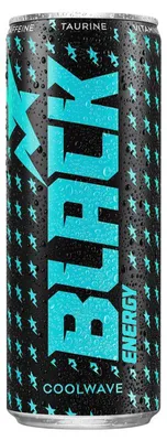 Produktbild von BLACK Energy Coolwave kohlensäurehaltiges Energy-Getränk mit Eisbonbon-Geschmack, 250 ml