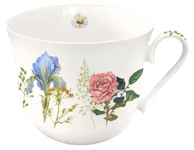 Produktbild von Porzellantasse Rosengarten