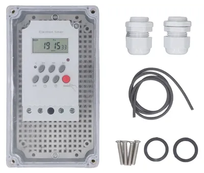 Image de Minuterie pour pompe de piscine, boîtier numérique étanche, programmateur pour chauffage, moteur de spa, 220 V CA