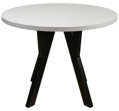 Obrázek produktu pro Selsey Osenness - Rozkládací jídelní stůl šedobéžový s černými nohami 100-180x100 cm