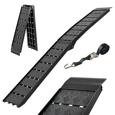 Produktbild von TRUTZHOLM 1x Auffahrrampe Alu klappbar 226 cm Traglast 680 kg Verladerampe inkl. Spanngurt
