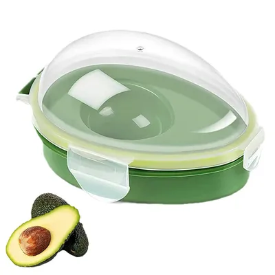 Produktbild von Avocado Saver Box,Dichte Frischhaltebox für halbe Avocados, BPA-frei, mit Silikonring, transparent, kompakt