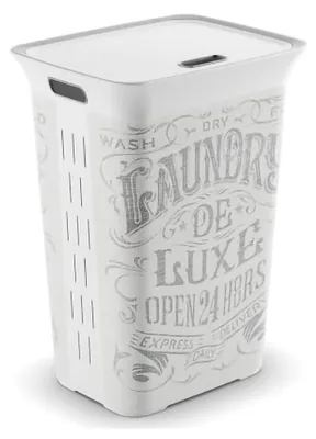 Produktbild von KIS Laundry de Luxe Chic Style - 60 l - Grau und Weiß