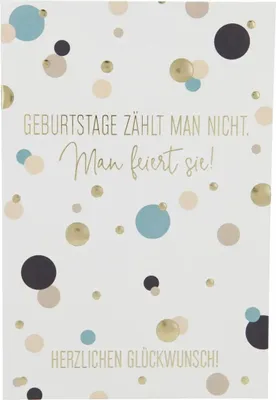 Produktbild von 11566 Depesche Zahlenkarte, Glückwunschkarte-Geburtstage zählt man nicht, man feiert