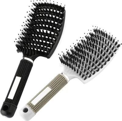 Image de Brosse à cheveux en poils de sanglier pour des cheveux sains (2