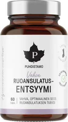 Zdjęcie produktu dla Puhdistamo - Super Digestive Enzymes 60 kapsułek (Super Digestive Enzymes - Vahva Ruoansulatus Enstsyymi)