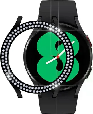 Produktbild von Strap-it Samsung Galaxy Watch 4 - 44mm Diamond PC Hülle (Schwarz)
