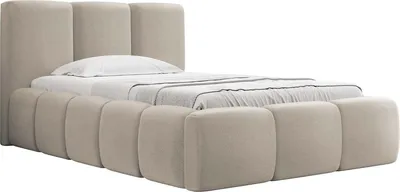 Produktbild von MIRJAN24 Polsterbett Kevson mit Bettkasten, Einzelbett, Schlafzimmer (Farbe: Paros 02, Größe: 90x200 cm)