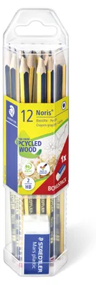 Produktbild von STAEDTLER Noris 120 Bleistift-Set mit 12 Bleistiften HB und Radierer