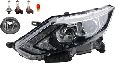 Produktbild von Scheinwerfer passend für Nissan Qashqai J11 13-17 H7 H11 L + Nebel+Leuc. 260604EH0A 260604EH1A 260604EH2A 261508990B 261508992B 2615089 Johns
