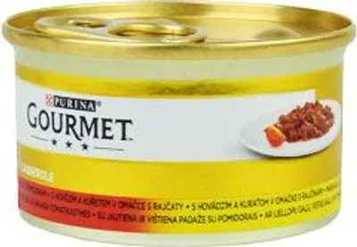 Obrázok produktu pre Purina GOURMET Gold, Dospelý, Hovädzie mäso, Kuracie mäso, 85 g
